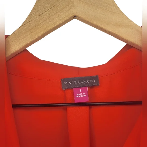 Vince Camuto Vibrant Red Tank Top Small - New - Picture 3 of 4